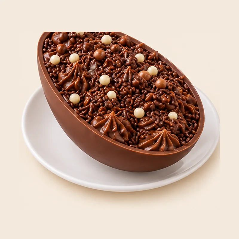 Ovo de colher de chocolate